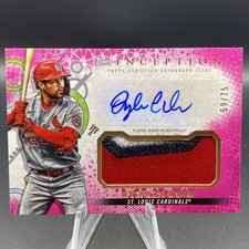 2022 Topps Inception Auto #/75 DYLAN CARLSON Patch Pink Magenta SSP - IAP-DC