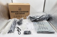 Apasiri Heated Cat House for Outdoor: Weatherproof Outside Cat Shelter,