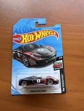 Capó Hot Wheels HW ROADSTERS negro rojo Porsche 918 Spyder convertible #4