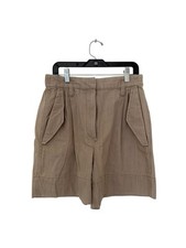 Brunello Cucinelli Khaki Cotton Shorts Size 2