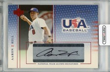 2005 Upper Deck Usa Baseball Aaron Hill Autograph