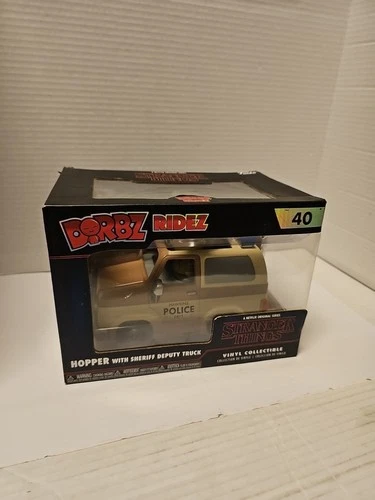 Funko Dorbz Ridez  Stranger Things Hopper with Sheriff Deputy Truck