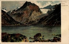 Artist litho Schmidt, Carl, canton Valais, view over the Riffelsee - 11181661