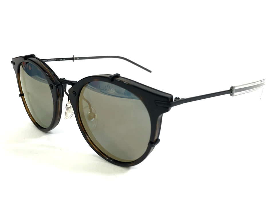 Gafas de sol Dior Homme DIOR0196S FNKMV negro marrón montura con lentes espejadas marrones Foto 4 de 4
