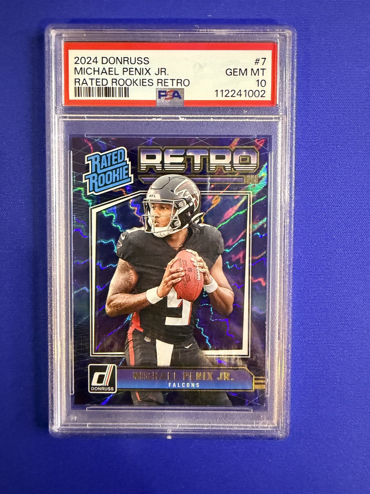 2024 Panini Donruss - Rated Rookie Retro Michael Penix Jr. #7 (RC) PSA 10
