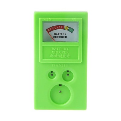DurableChecker Button Cell Coin Battery Power Tester LR44 CR2032 CR2025 1.55V 3V
