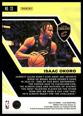 NBAカード　ISAAC OKORO 2022-23 Panini Flux #33 Isaac Okoro | eBay