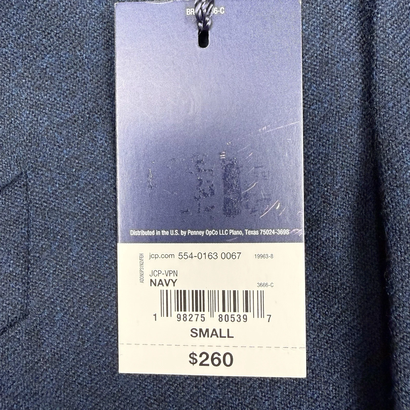 STAFFORD Mens Small NWT Regular Fit 100% Wool Overcoat Trenchcoat $260 MSRP image 7