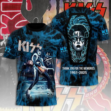 Hot Ace Frehley Tribute 1951-2025 Thank You Memories T Shirt 3D NIH01