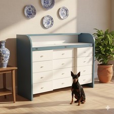 Meuble à Tiroirs Vintage Bois Design Italie Années 70-80 Original