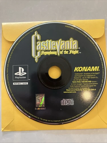 Castlevania Symphony of the Night PlayStation 1 PS1 Disc Only Tested Video Game