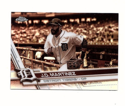 J.D Martinez 2017 Topps Chrome Sepia Refractor #63