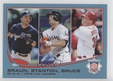 2013 Topps League Leaders Wal-Mart Blue Ryan Braun Giancarlo Stanton #246 1g5