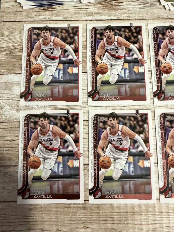 (14) Devi Avdija Lot 2025-26 Topps #125 Portland Trailblazers