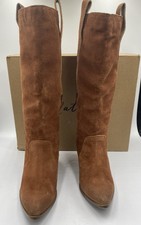 Matisse Evan Brown Suede Boots Knee High Size...
