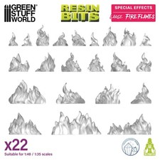 Large aflame 1:48-1:35 - Resin, miniature, magical spell