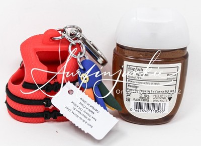 Bath Body Works Pocketbac Hand Sanitizer Gel Holder Red Life Jacket Fishing Lure