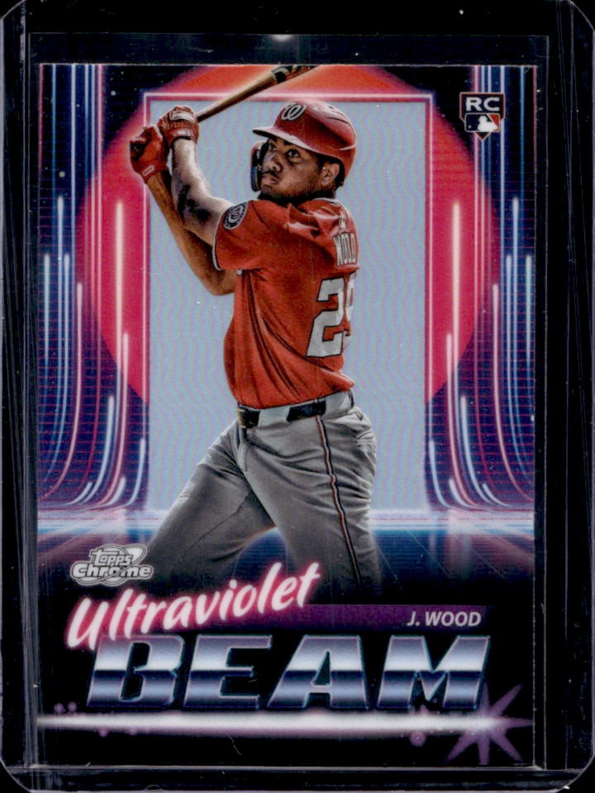 2025 Topps Cosmic Chrome James Wood Ultraviolet Beam RC Rookie #UB-1 Nationals