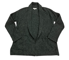 MADEWELL Heather Gray Wool Blend Donegal Cardigan Sweater Pockets Women's XXS
