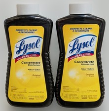 2 - Lysol Concentrate Disinfectant Original Scent 12 fl oz Makes 9 Gallons Each
