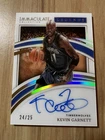 2021-22 Panini Immaculate Collection Kevin Garnett Legends Autograph #/25 IL-KVG