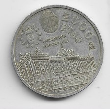 Silberm&uuml;nzen Spanien 2000 Pesetas 1995 R&uuml;ckseite JUan Carlos I