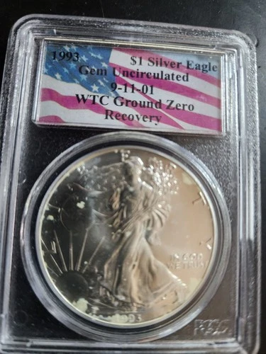 Photo of a 1993 American Silver Eagle from an eBay listing that sold on Jul 20, 2026