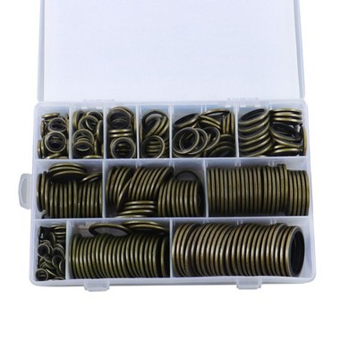 378 Pack NBR Metal Bonded Sealing Washer Assortment Kit 12 Sizes M6-M30 (Metric)