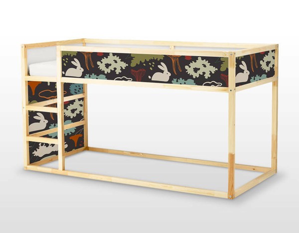 IKEA KURA CAMA Calcomanía Extraíble Autoadhesiva Pegatina Muebles Setas Conejo