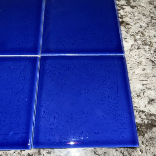 Blueberry Glossy Ceramic Tile KK03 Daltile Co. 4-1/4" NEW 6 Pieces Free Ship - Picture 6 of 9