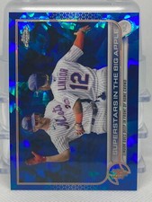 2022 Topps Chrome Sapphire #436 Superstars in The Big Apple New York Mets