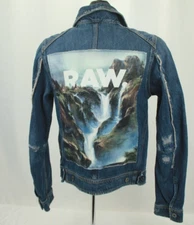 G-STAR RAW X JADEN SMITH FORCES OF NATURE RESTORED DENIM JACKET SIZE XXS VGC!