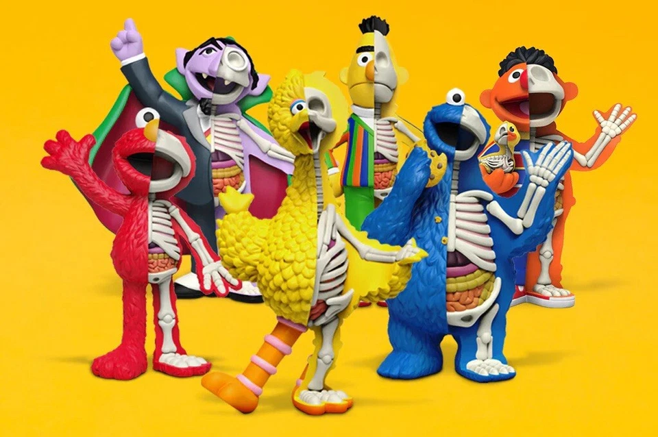 Sesame Street Bert Jason Freeny Mighty Jaxx XXRAY Hidden Dissectibles Popmart Foto 4 de 4