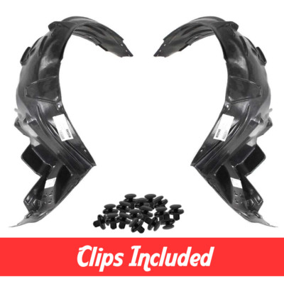 Front Fender Liner Set w/ Clips For 2004-2008 Acura TL AC1248116 AC1249117