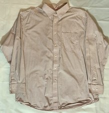 Ariat PRO Series Plaid Vented Button Down Shirt Long Sleeves Cotton Blend XL/TG