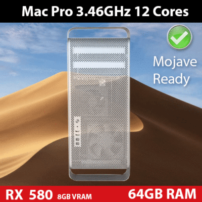 2012 Mac Pro | 3.46GHz 12-Core | 64GB | 1TB NVMe SSD | AMD 580 RX