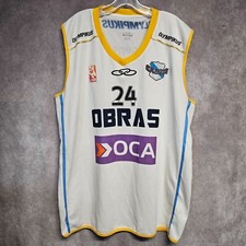Camiseta deportiva LNB 2011 Olympikus Obras Sanitarias Larry Lewis 24 juegos usada 4X Argentina