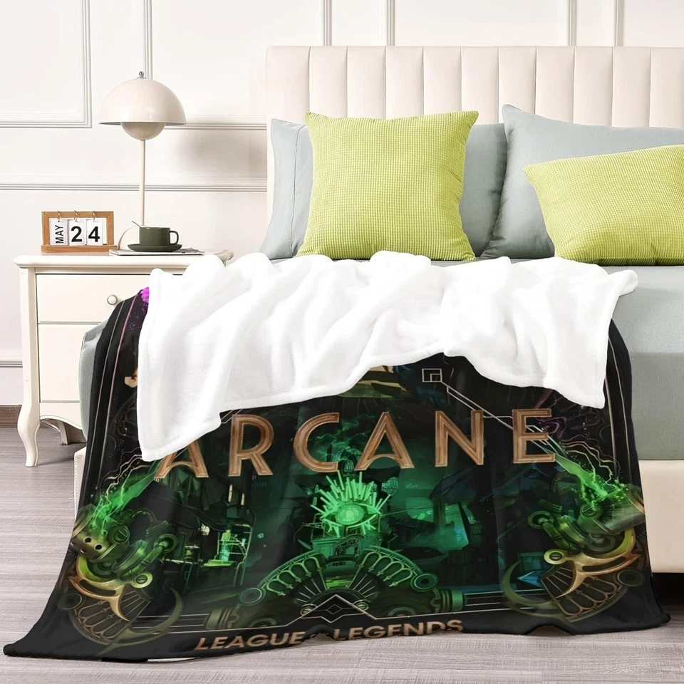 Super Soft Flannel Throw Blanket Arcane for Bed Sofa All Season Gifts - Image 4 of 4
