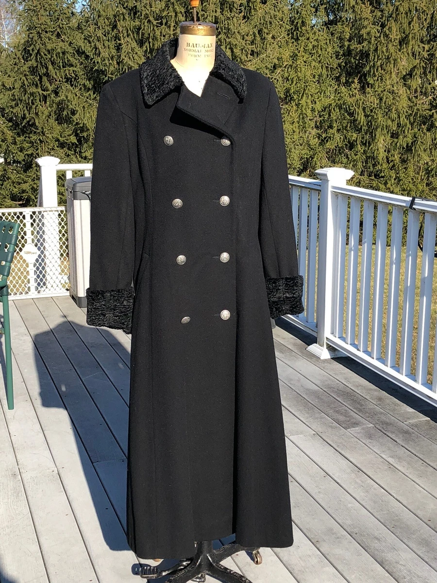 Anne klein double hotsell breasted wool coat