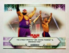 2021 Topps WWE #41 The Street Profits def. Shane Thorne & Brendan Vink card