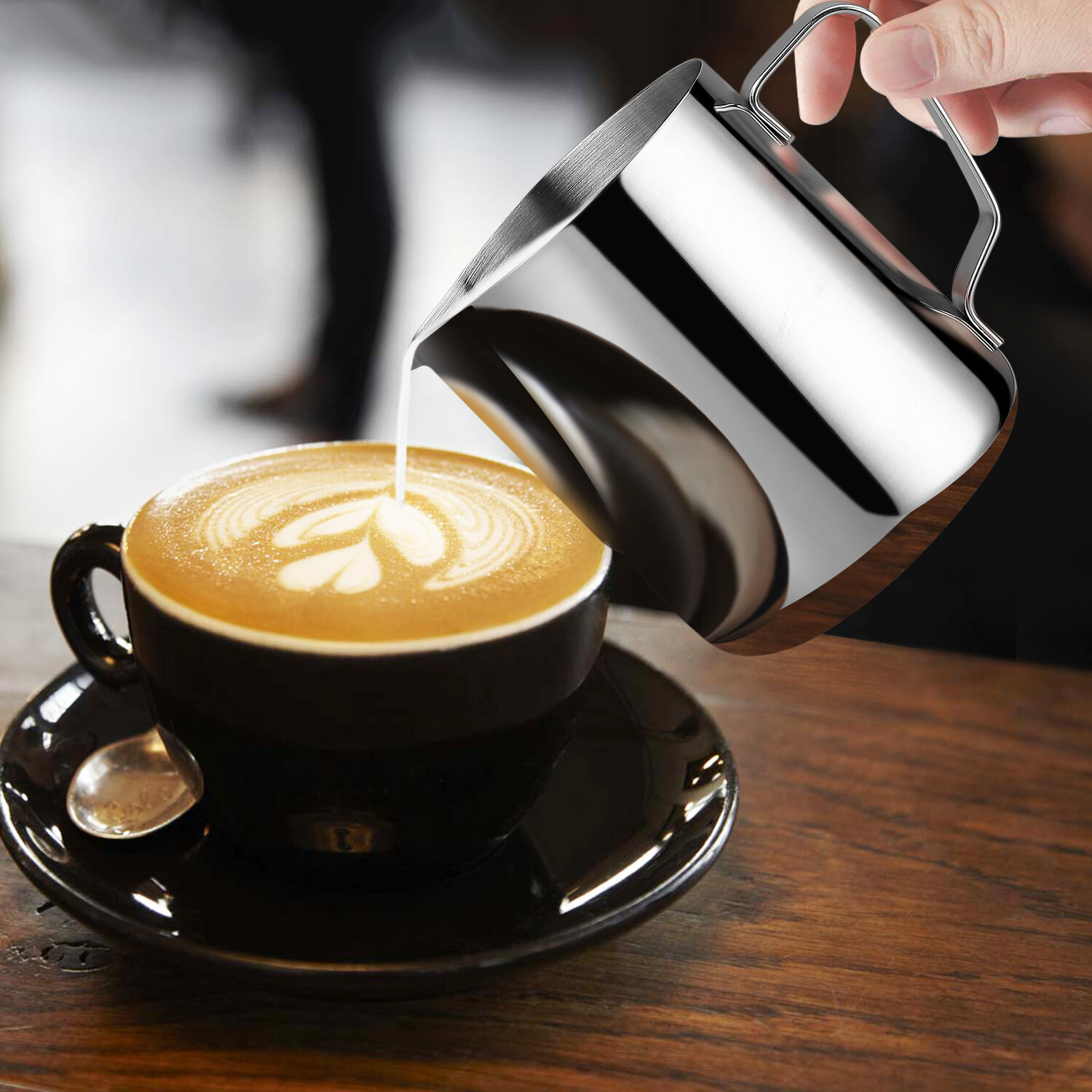 Stainless Steel Milk Frothing Pitcher Milk Steamer Cup Suitable for Barista 814870029753 eBay