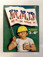 MAD MAGAZINE #144 "JOE" PARODY INCLUDES FOLD-IN  NORM MINGO COVER 1971