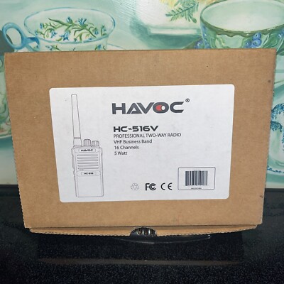 HAVOC HC-516V PRO 2 Way RADIO VHF Business Band 16 Channels 5W/works On VHF BAND