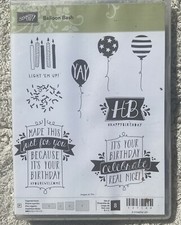 Stampin Up BIRTHDAY BASH Designer Series Paper DSP Balloons - 24 6x6 Sheets