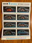 1968/1969 Renault 16 " Design Your Own Interior" Sales Brochure - Rare and Nice! — photo 4