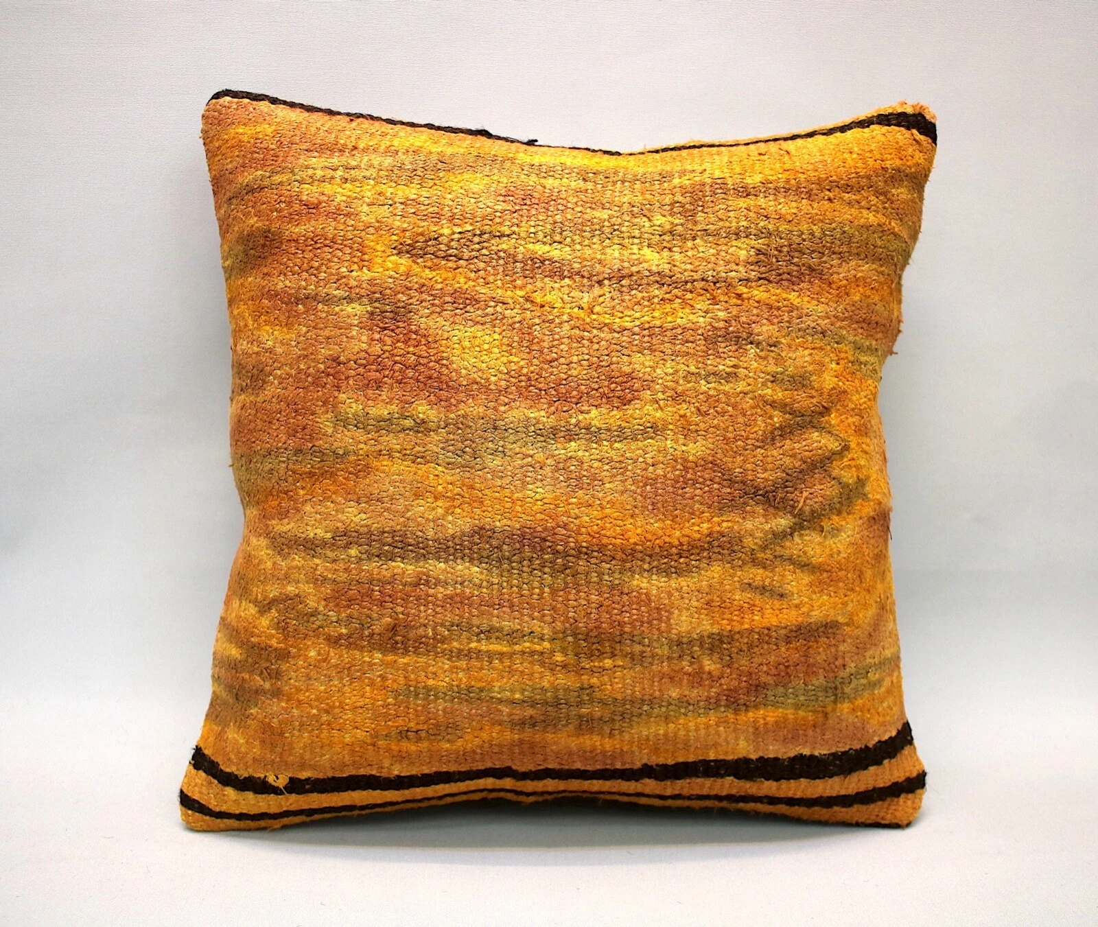 Kilim Square Pillow, 16x16 in, Sofa Pillow, Throw Pillow, Decorative Pillow