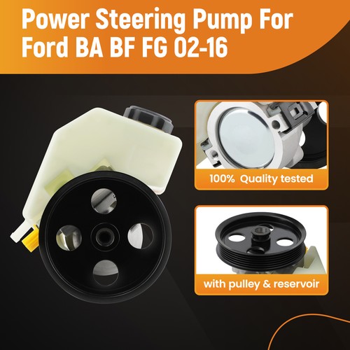 Power Steering Pump For Ford BF FG BA SX SY 4.0L 6Cyl 2005-2016 2008 Falcon - Picture 7 of 12
