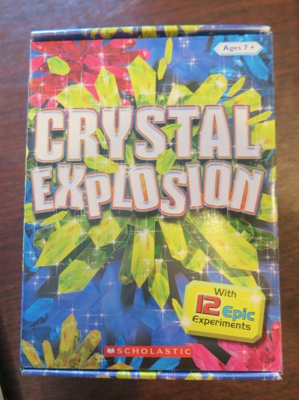 Scholastic Crystal Explosion, 12 Experiments, Ages 7+, 9780545706872, Never Used
