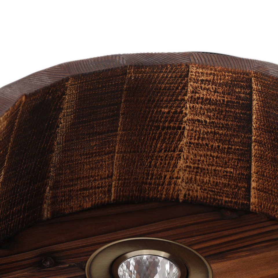 Wall Lamp Wood Barrel Wine Wall Lights Fixtures Sconce Up Down Lighting