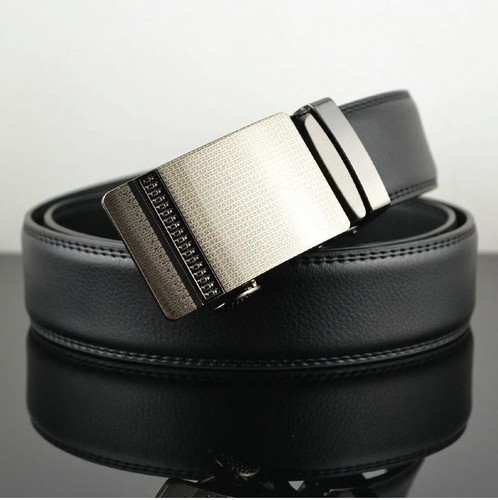Mens Ratchet Business Belt Leather Adjustable Dress Belts Strap Automatic Buckle - Picture 5 of 35